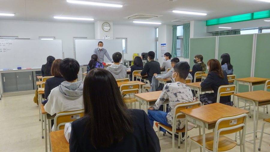 Kタイム 1年生 進路学活 神須学園高等学校